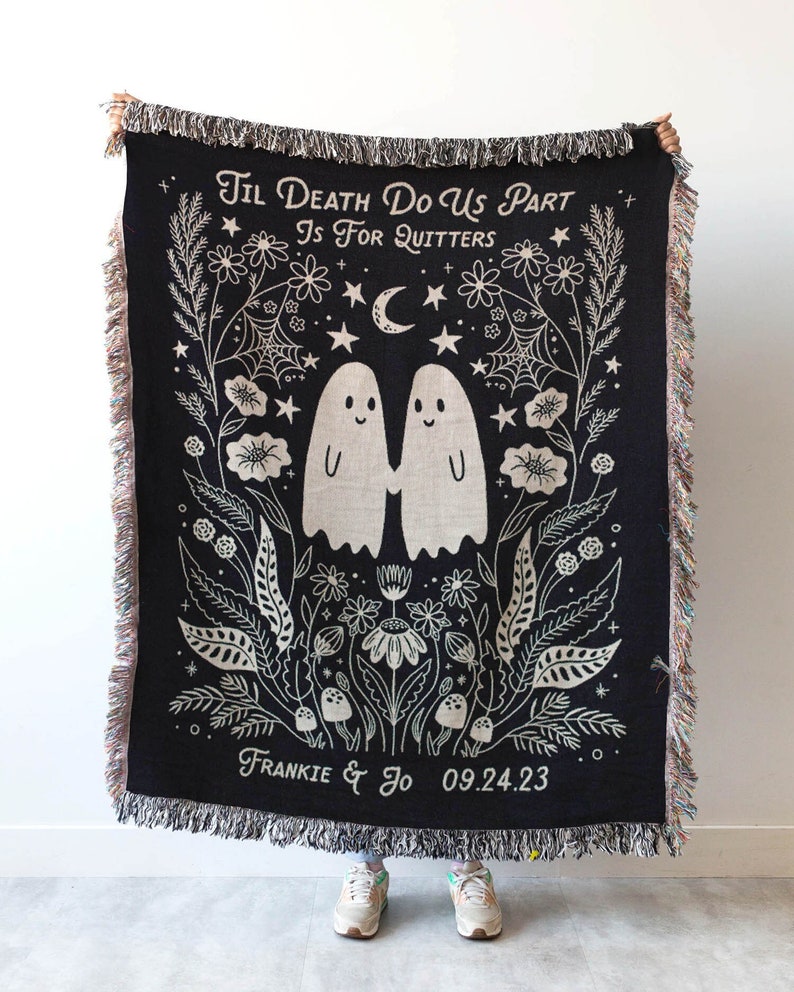 Halloween-Geister-Paardecke – Personalisierte Halloween-Decke 0924