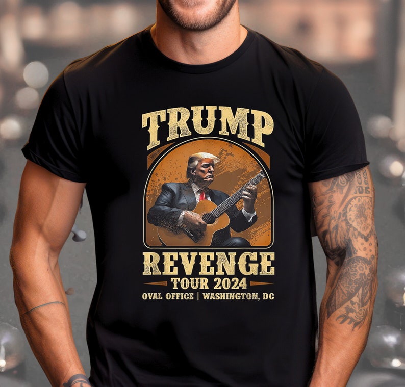 Trump Revenge Tour Vintage Konzertshirt, Politisches T-Shirt, MAGA-Geschenk-T-Shirt, Patriotisches T-Shirt, Trump 2024 Shirt & Hoodie