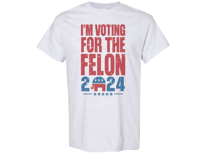 Trump-Shirt, „Ich wähle den Verbrecher“, Wahl-Shirt, Wahl-Shirt 2024, Republikanisches Shirt, Konservatives Shirt, Lustiges Trump-Shirt (T-Shirt & Hoodie)