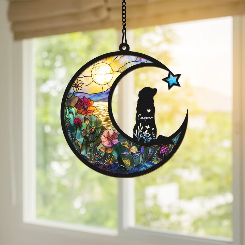 Remember Me - Memorial Window Hanging Suncatcher Ornament - Personalized Memorial Window Hanging Suncatcher Ornamentg 0924