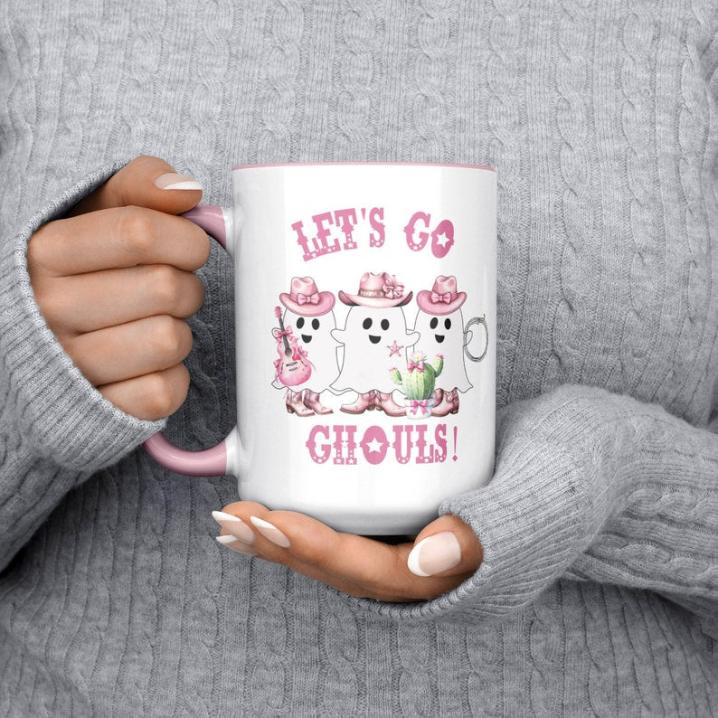 Mug Coquette Cowgirl Fantôme d'Halloween - Mug décoratif Halloween 0924