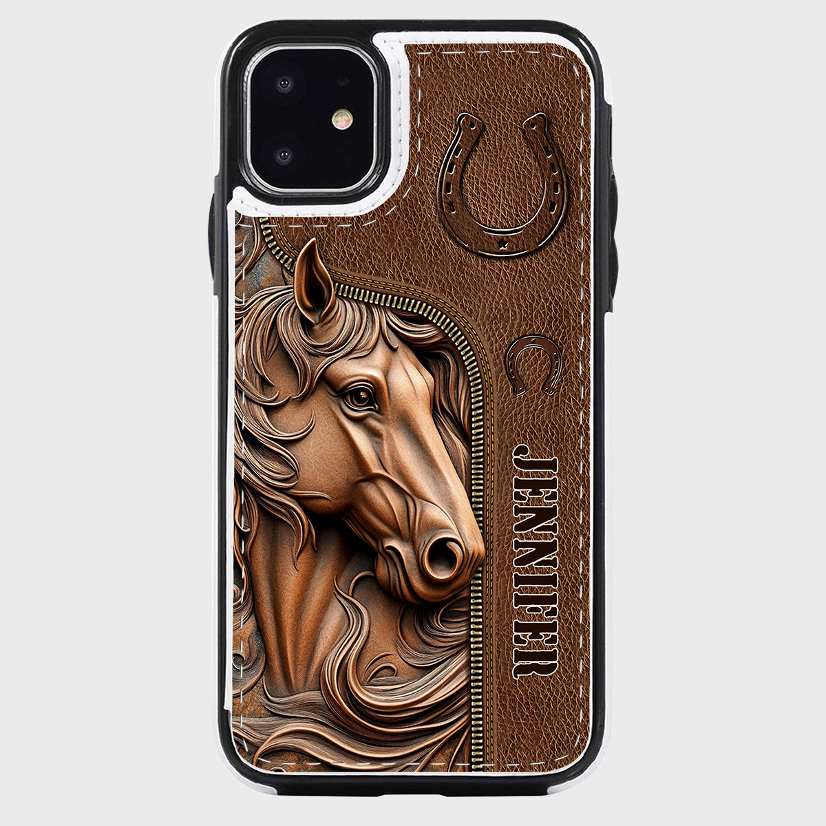 Easily Distracted By Horses - Personalized Horse Foldable Wallet Phone Case