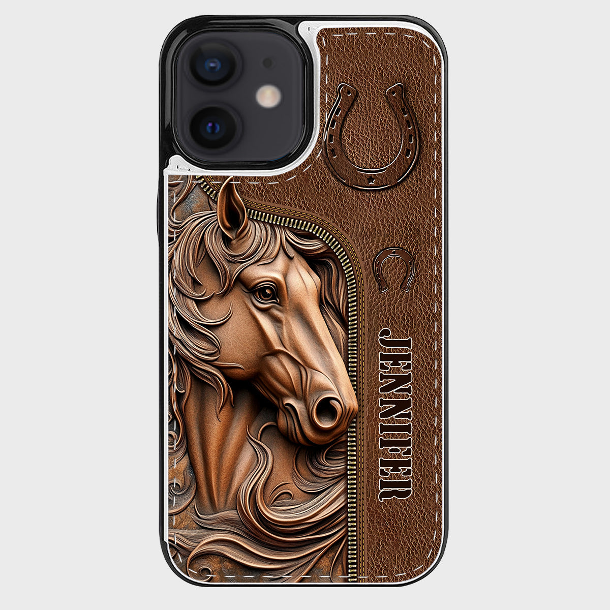 Easily Distracted By Horses - Personalized Horse Foldable Wallet Phone Case