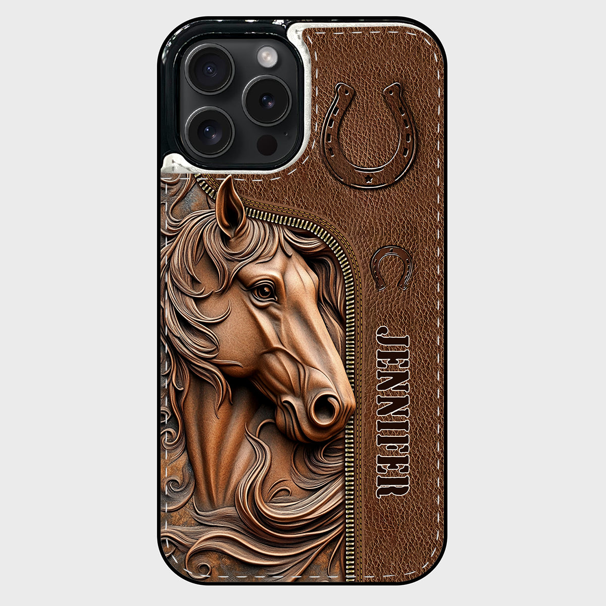 Easily Distracted By Horses - Personalized Horse Foldable Wallet Phone Case