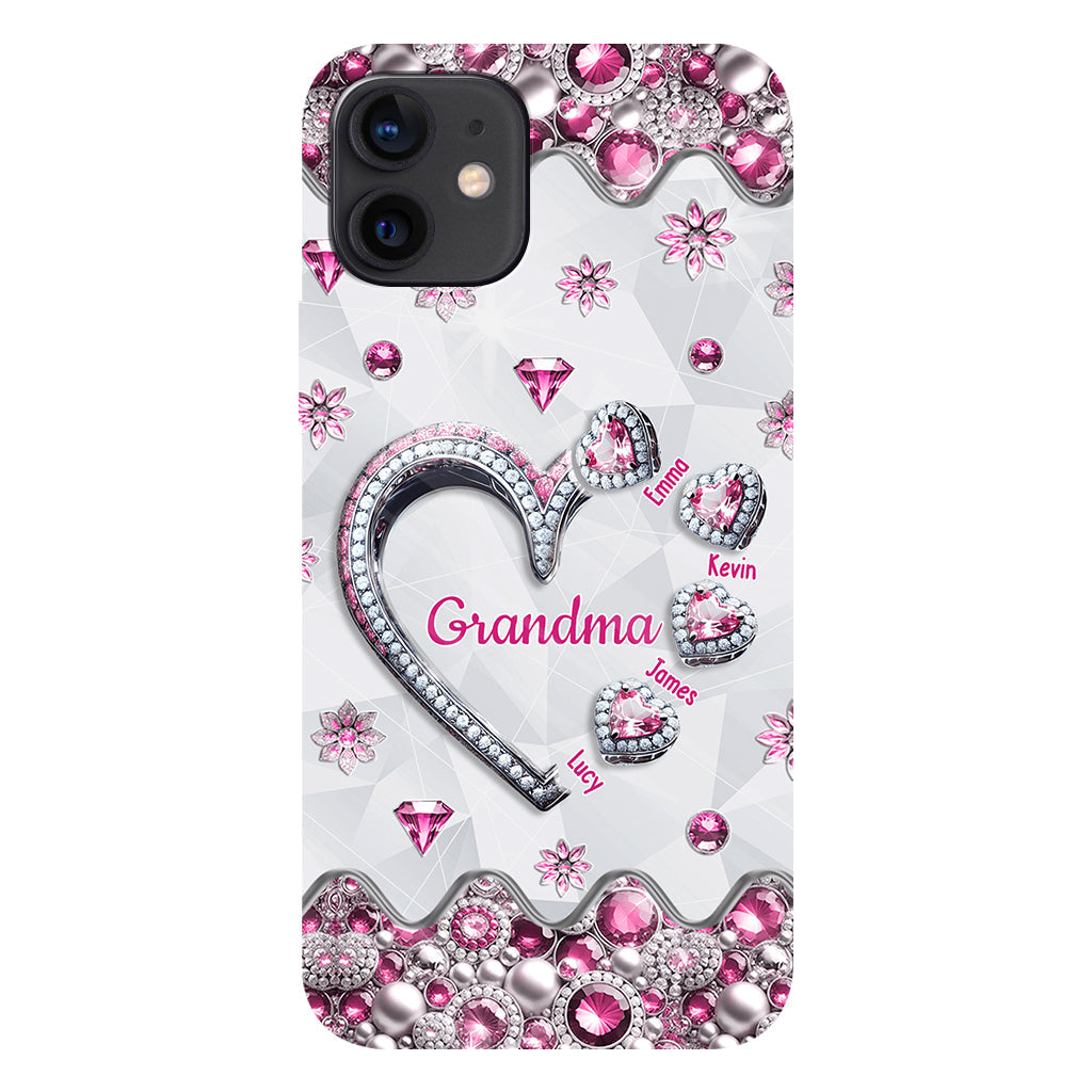 Grandma's Sweethearts Gift For Grandma, Mom,.. - Personalized Grandma Full Print Phone Case