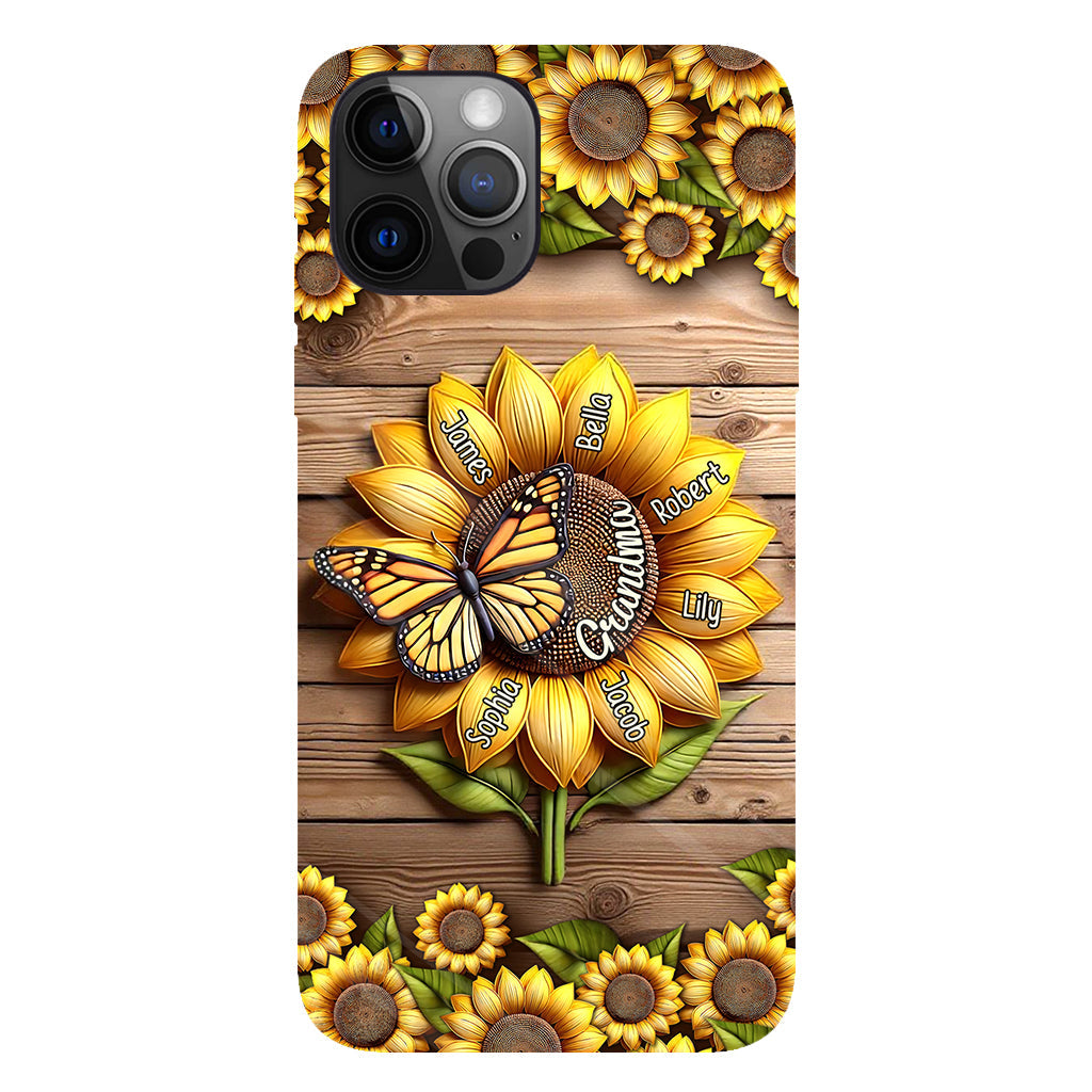 You Are My Sunshine Grandma Mom - Personalized Grandma Full Print Phone Case