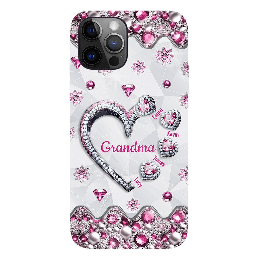 Grandma's Sweethearts Gift For Grandma, Mom,.. - Personalized Grandma Full Print Phone Case