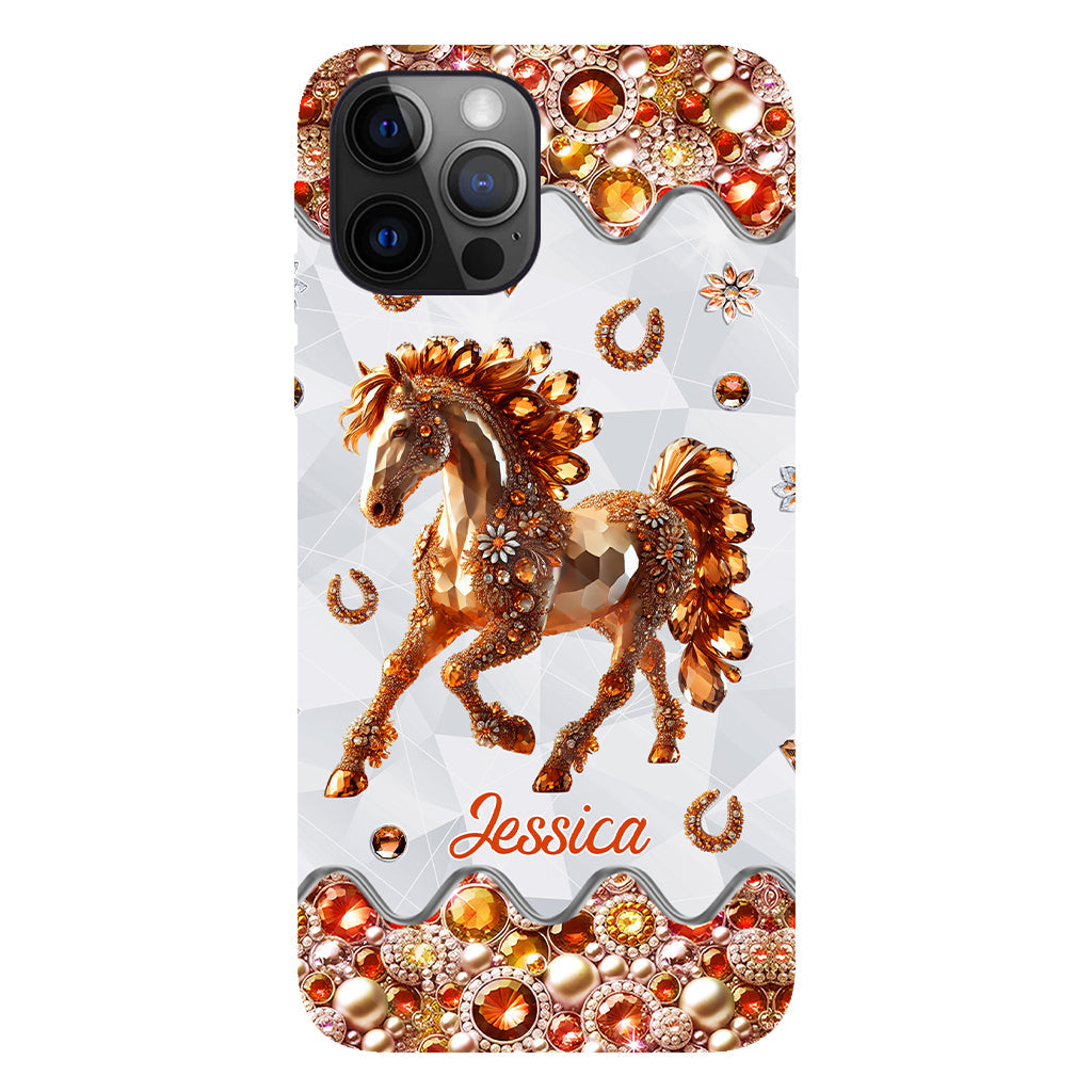 Just A Girl Who Loves Horses - Personalized Horse Full Print Phone Case