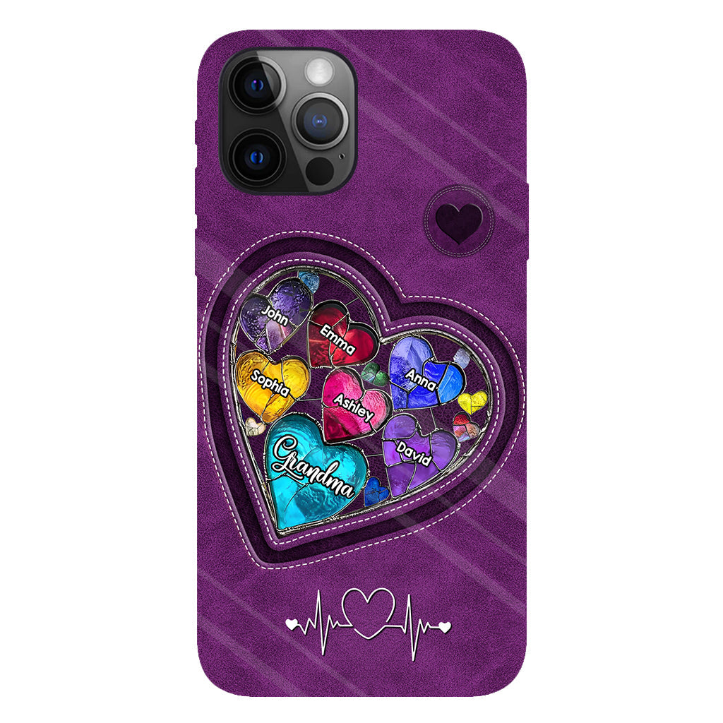 Grandma's Mom's Sweethearts - Personalized Grandma Full Print Phone Case