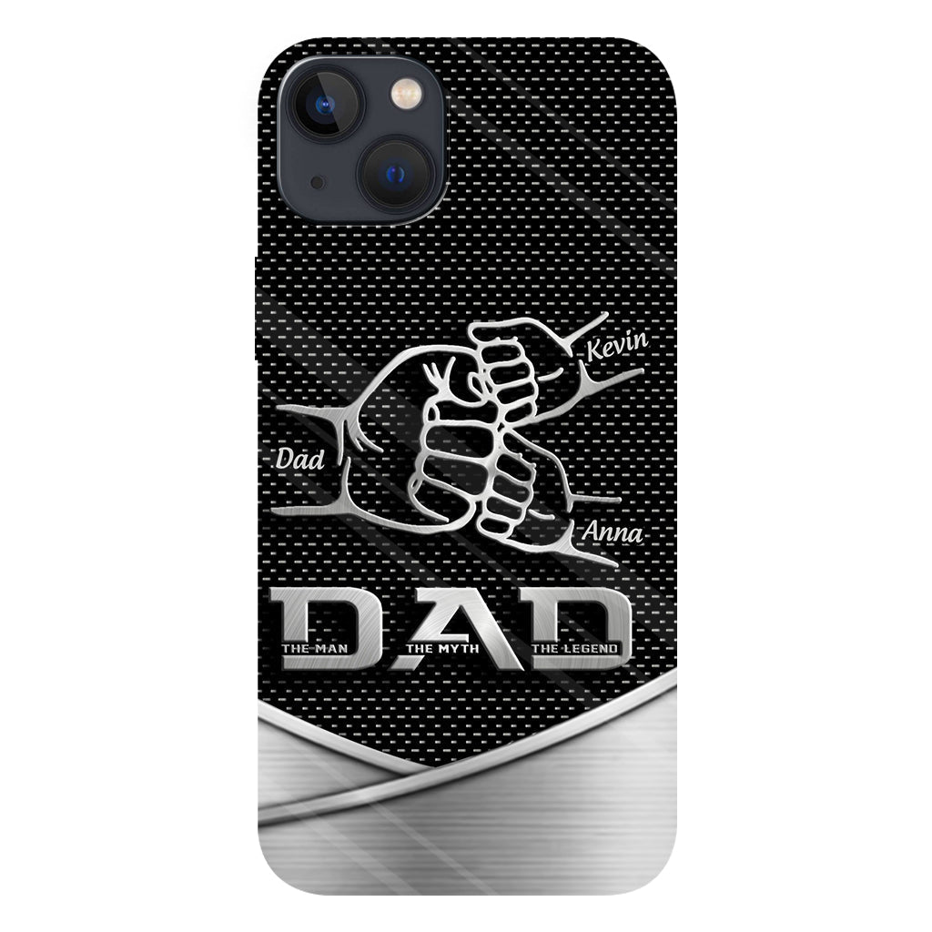 Dad The Man The Myth The Legend First Bump - Christmas Gift for Dad - Personalized Father Full Print Phone Case