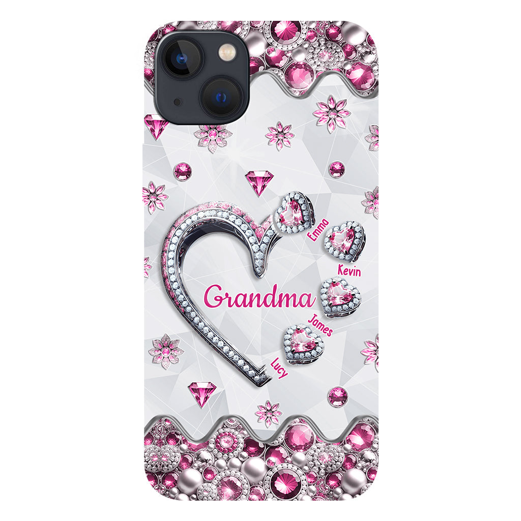 Grandma's Sweethearts Gift For Grandma, Mom,.. - Personalized Grandma Full Print Phone Case