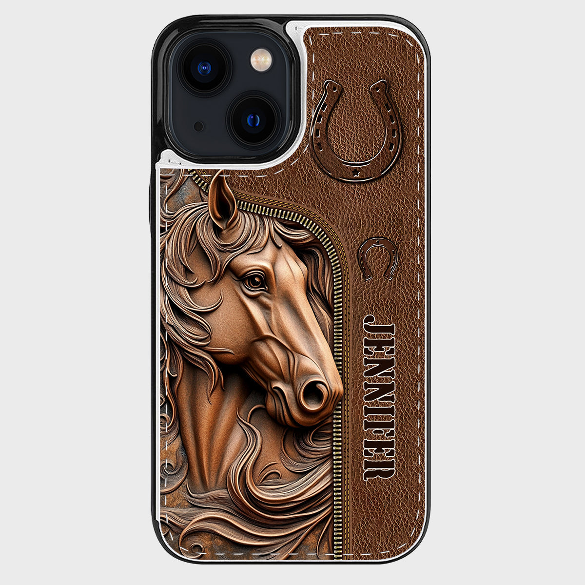 Easily Distracted By Horses - Personalized Horse Foldable Wallet Phone Case