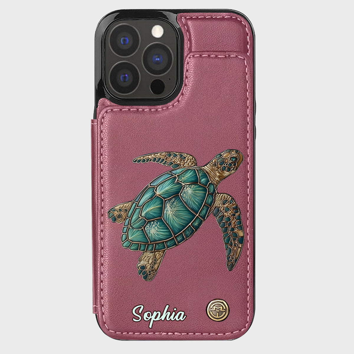 Love Turtles - Personalized Turtle Wallet Phone Case