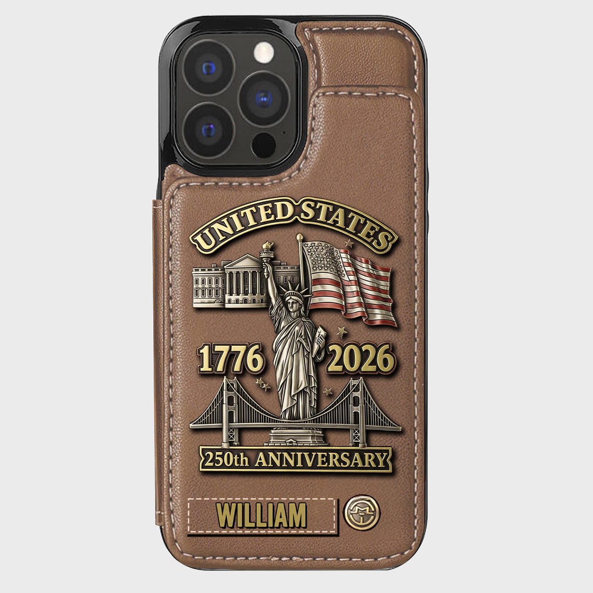 250th Anniversary - Personalized Wallet Phone Case