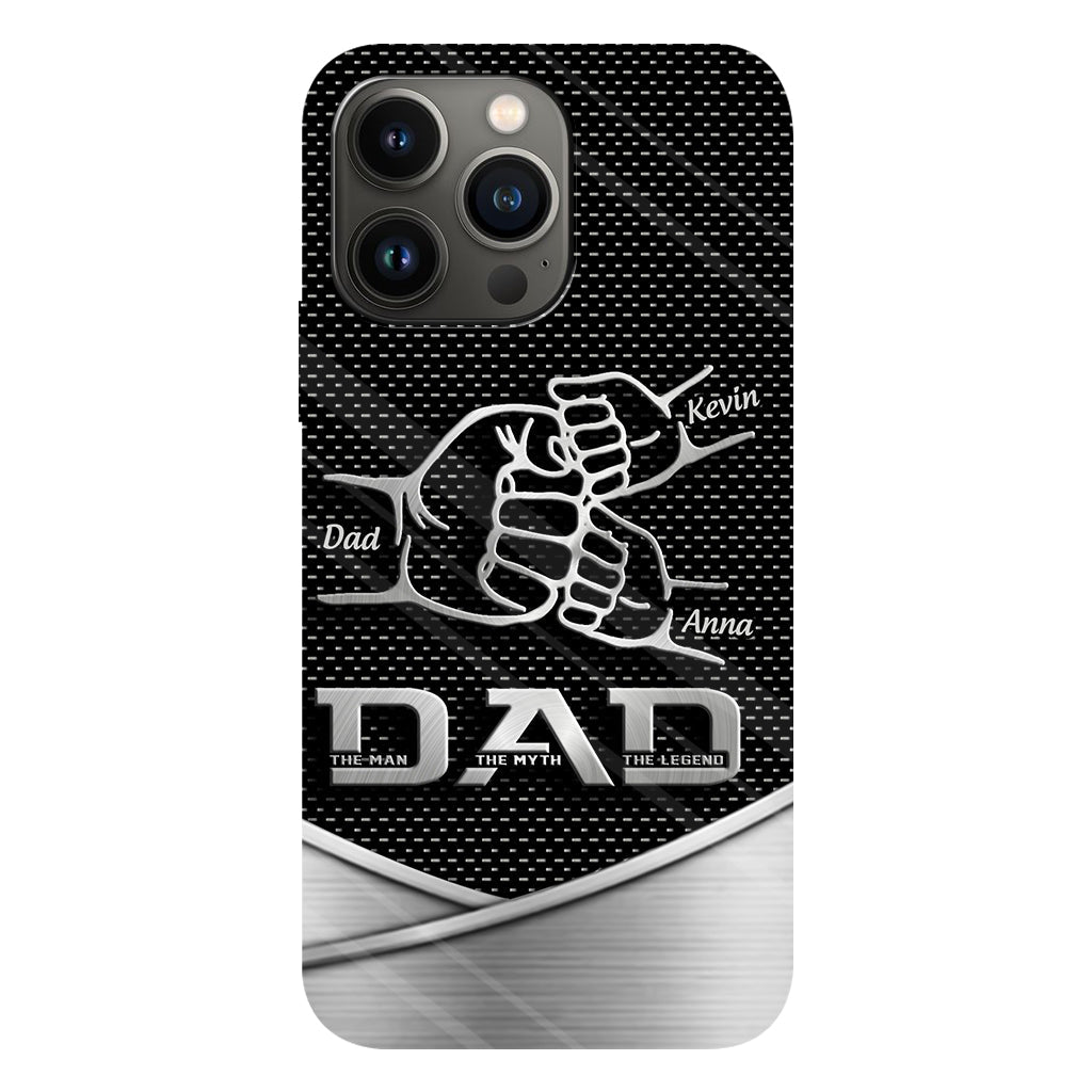 Dad The Man The Myth The Legend First Bump - Christmas Gift for Dad - Personalized Father Full Print Phone Case