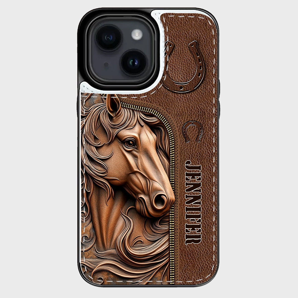 Easily Distracted By Horses - Personalized Horse Foldable Wallet Phone Case