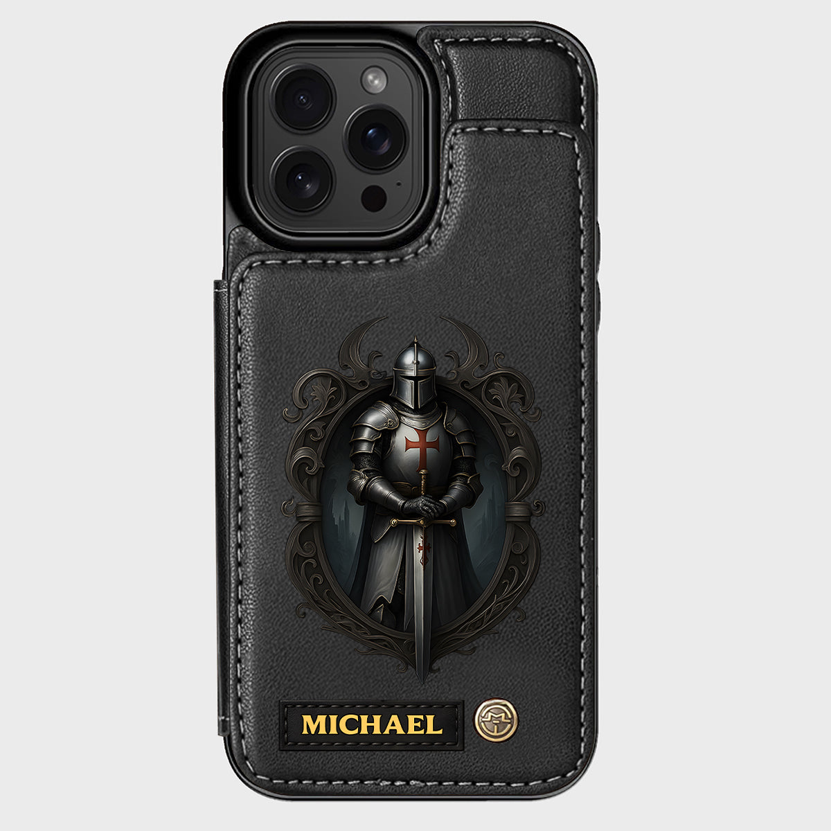 Knight Of God - Personalized Christian Wallet Phone Case