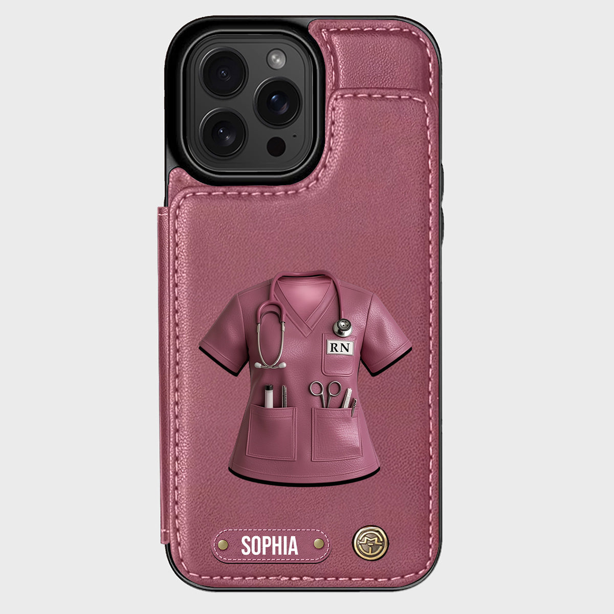 Proud Nurse - Personalized Nurse Wallet Phone Case