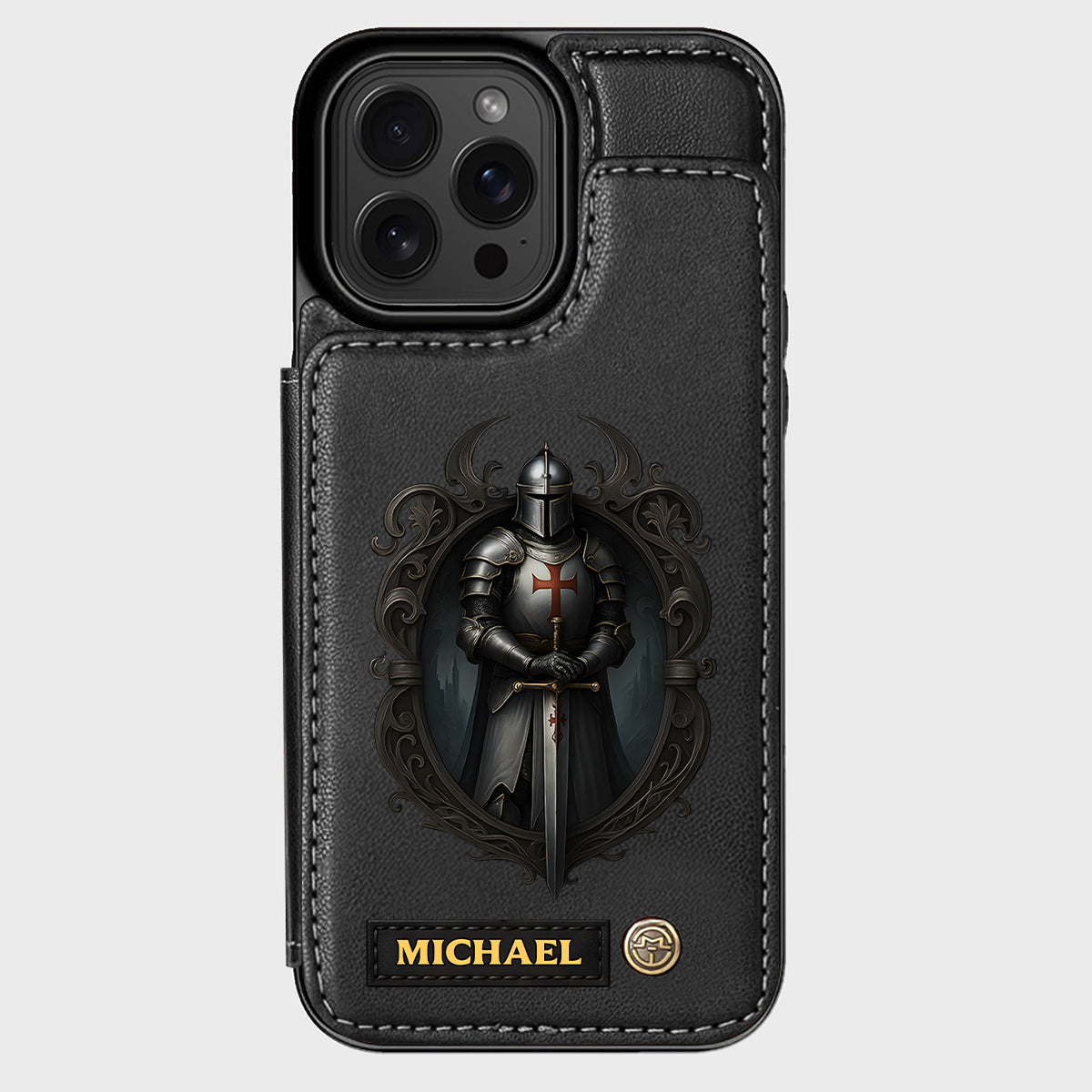 Knight Of God - Personalized Christian Wallet Phone Case