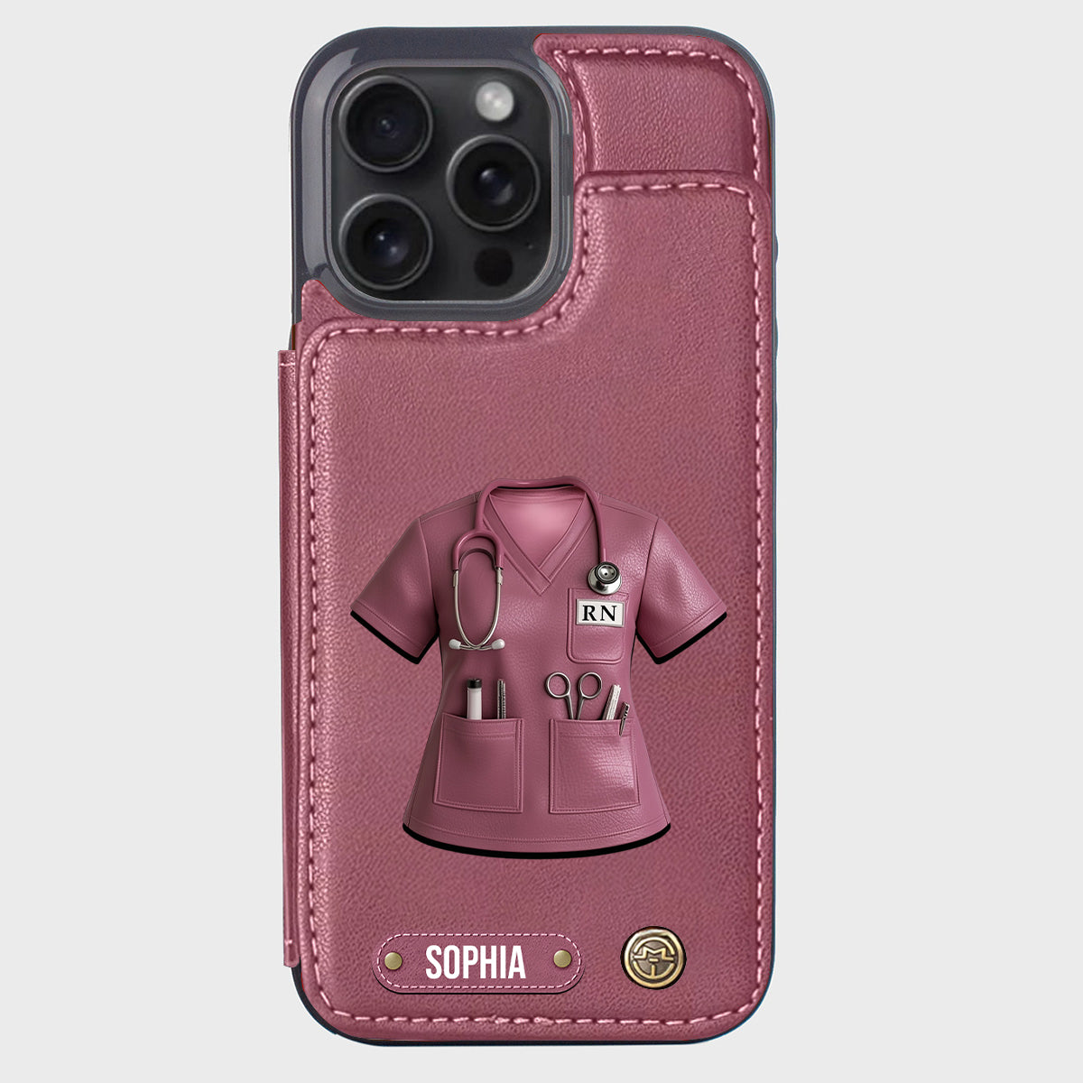 Proud Nurse - Personalized Nurse Wallet Phone Case