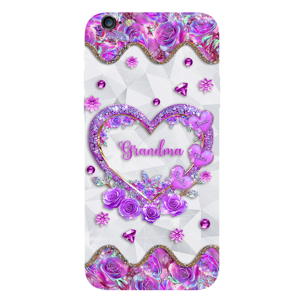 Grandma's Mom's Sweethearts - Personalized Grandma Full Print Phone Case