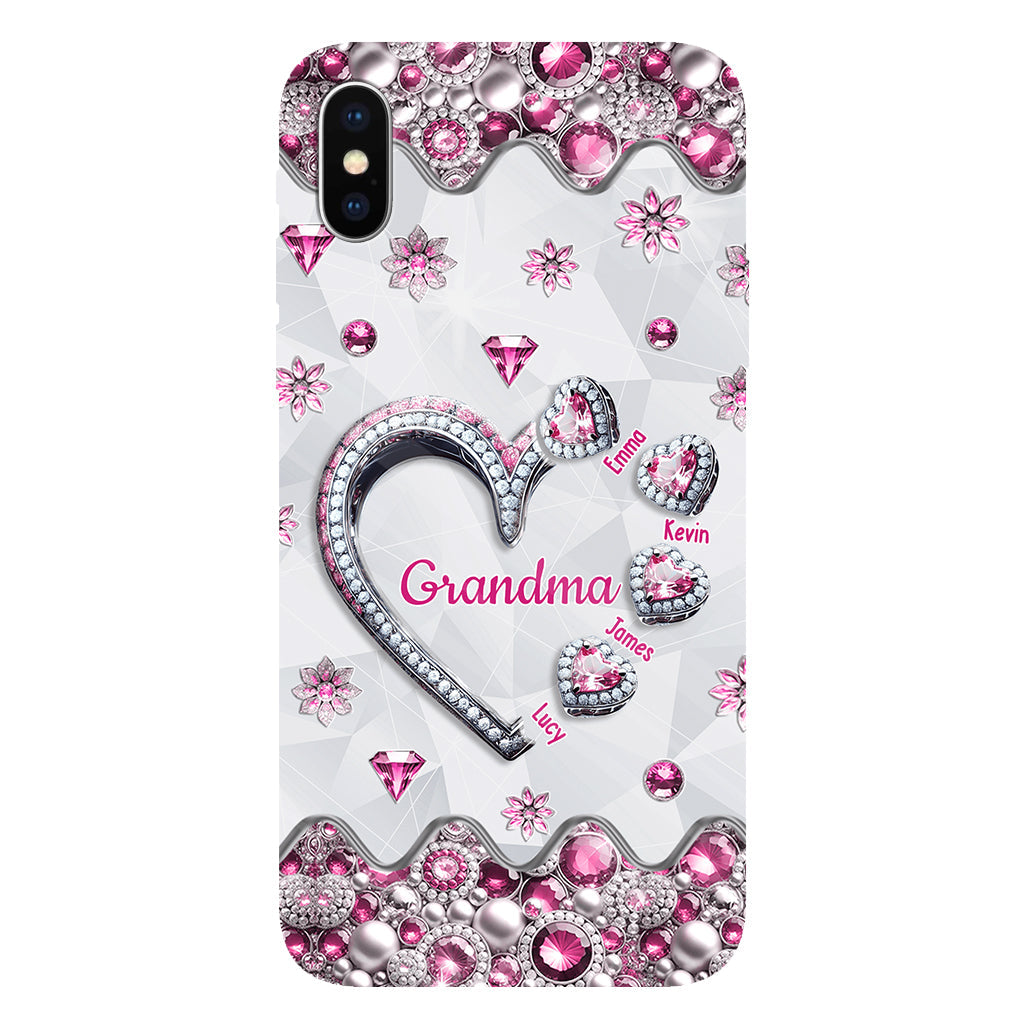 Grandma's Sweethearts Gift For Grandma, Mom,.. - Personalized Grandma Full Print Phone Case