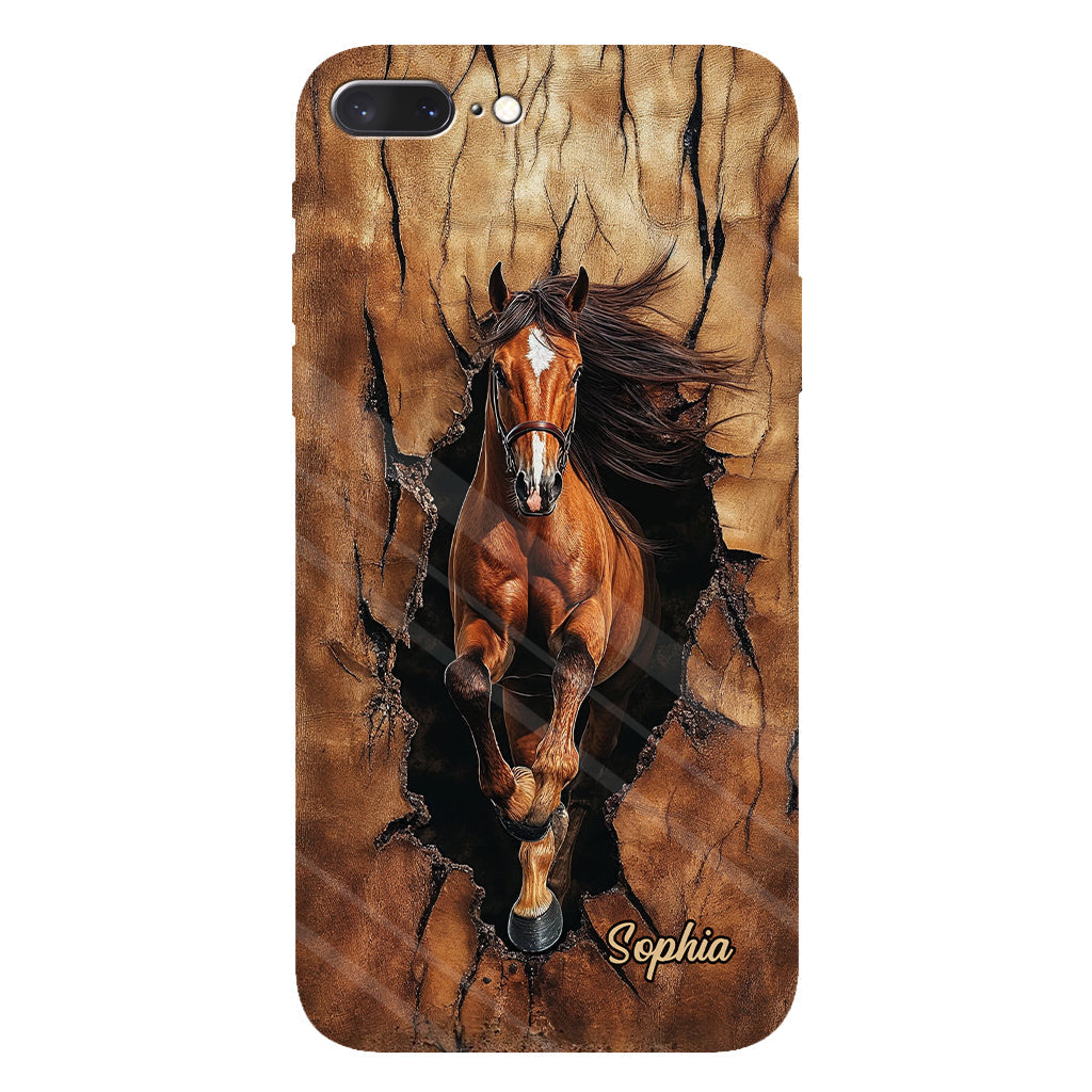 Horse Lovers - Personalized Horse Full Print Phone Case