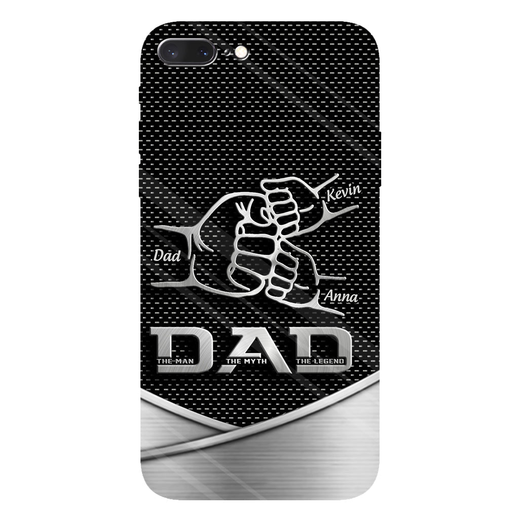 Dad The Man The Myth The Legend First Bump - Christmas Gift for Dad - Personalized Father Full Print Phone Case