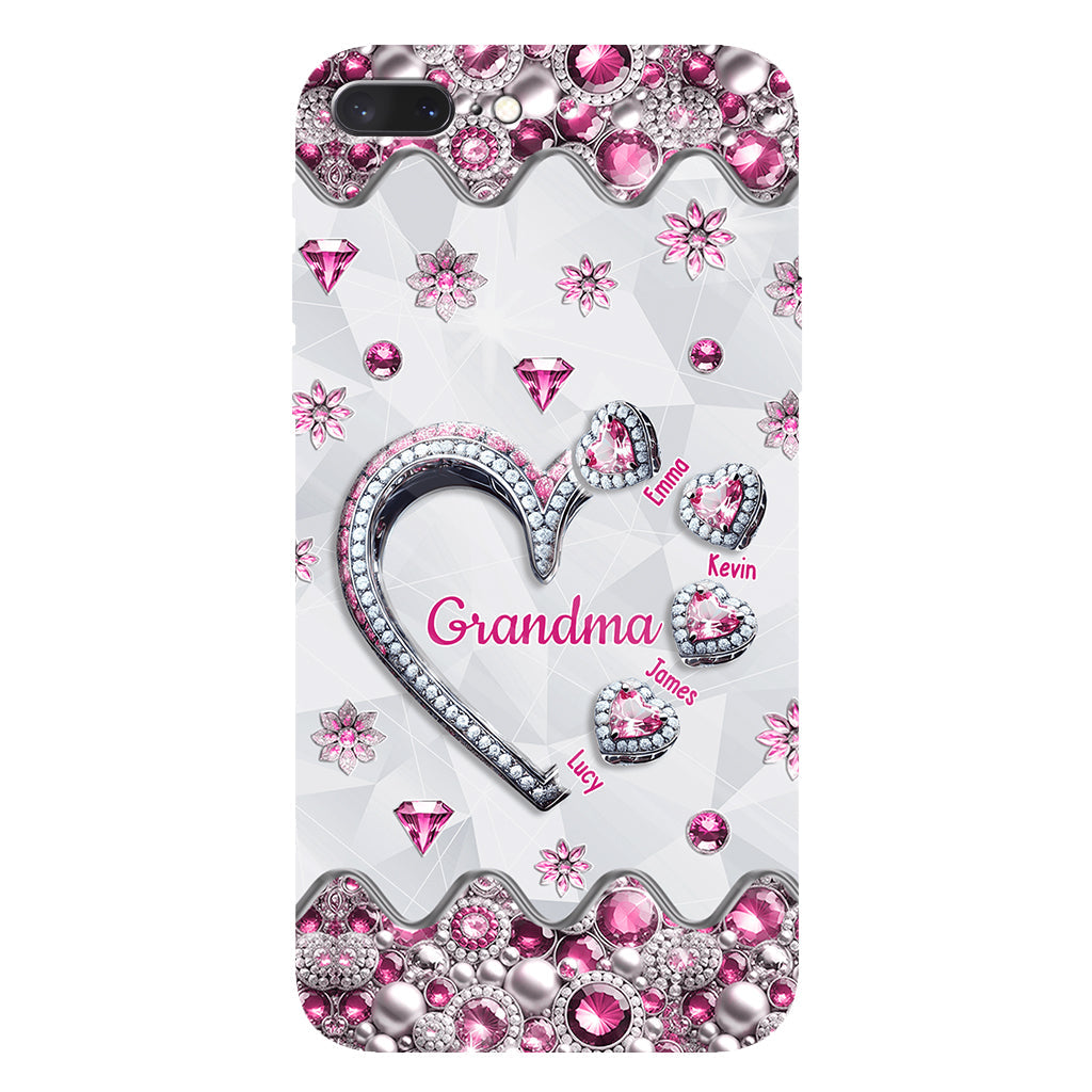 Grandma's Sweethearts Gift For Grandma, Mom,.. - Personalized Grandma Full Print Phone Case