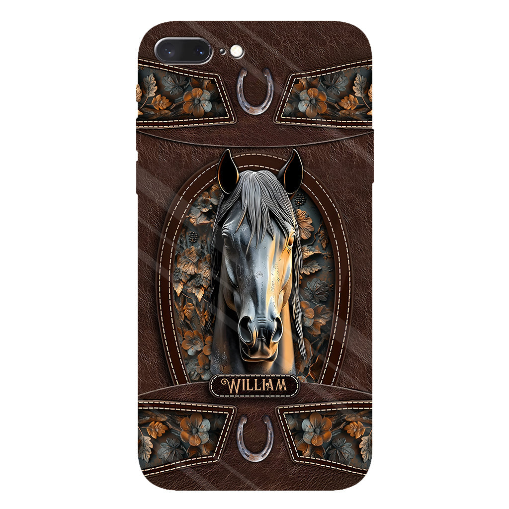 Love Horse - Personalized Horse Full Print Phone Case