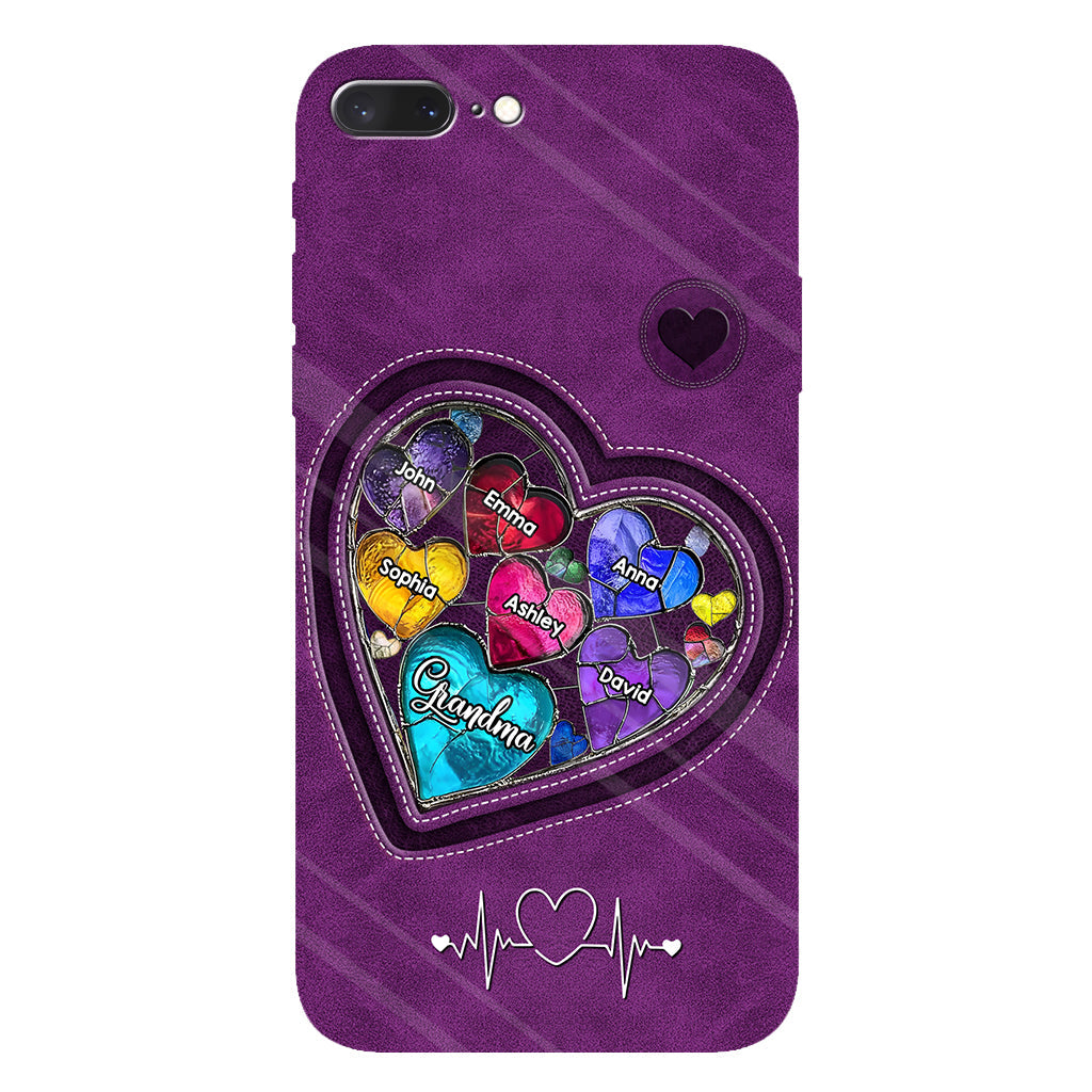 Grandma's Mom's Sweethearts - Personalized Grandma Full Print Phone Case