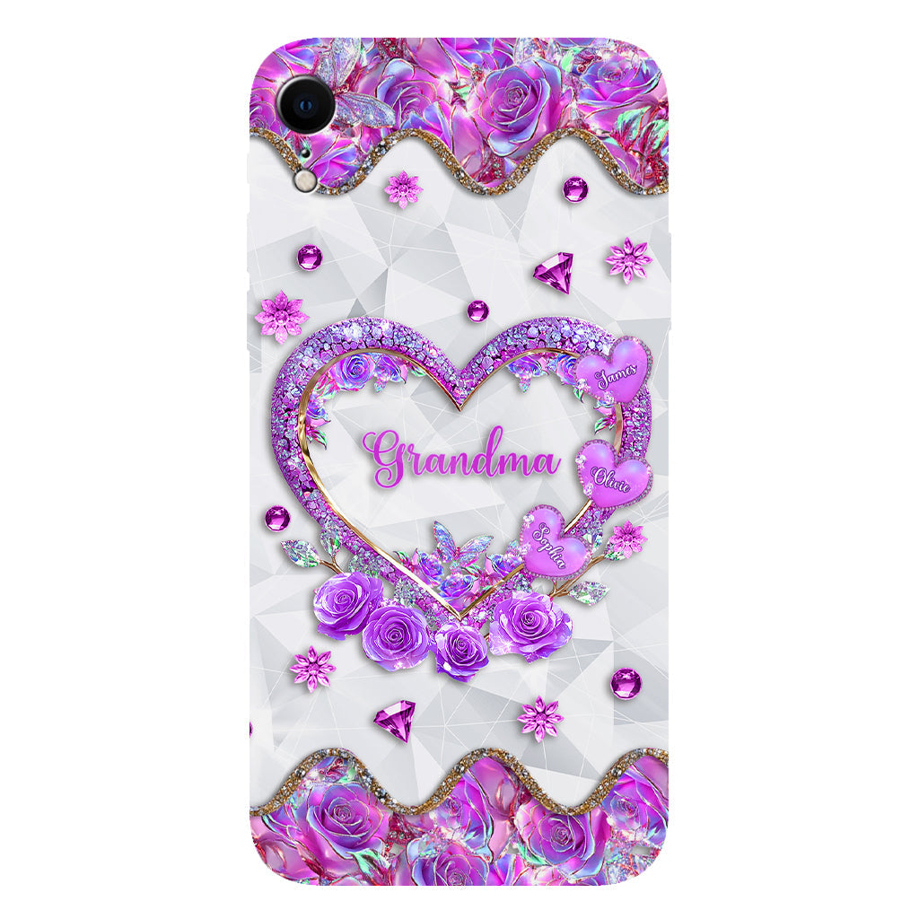 Grandma's Mom's Sweethearts - Personalized Grandma Full Print Phone Case