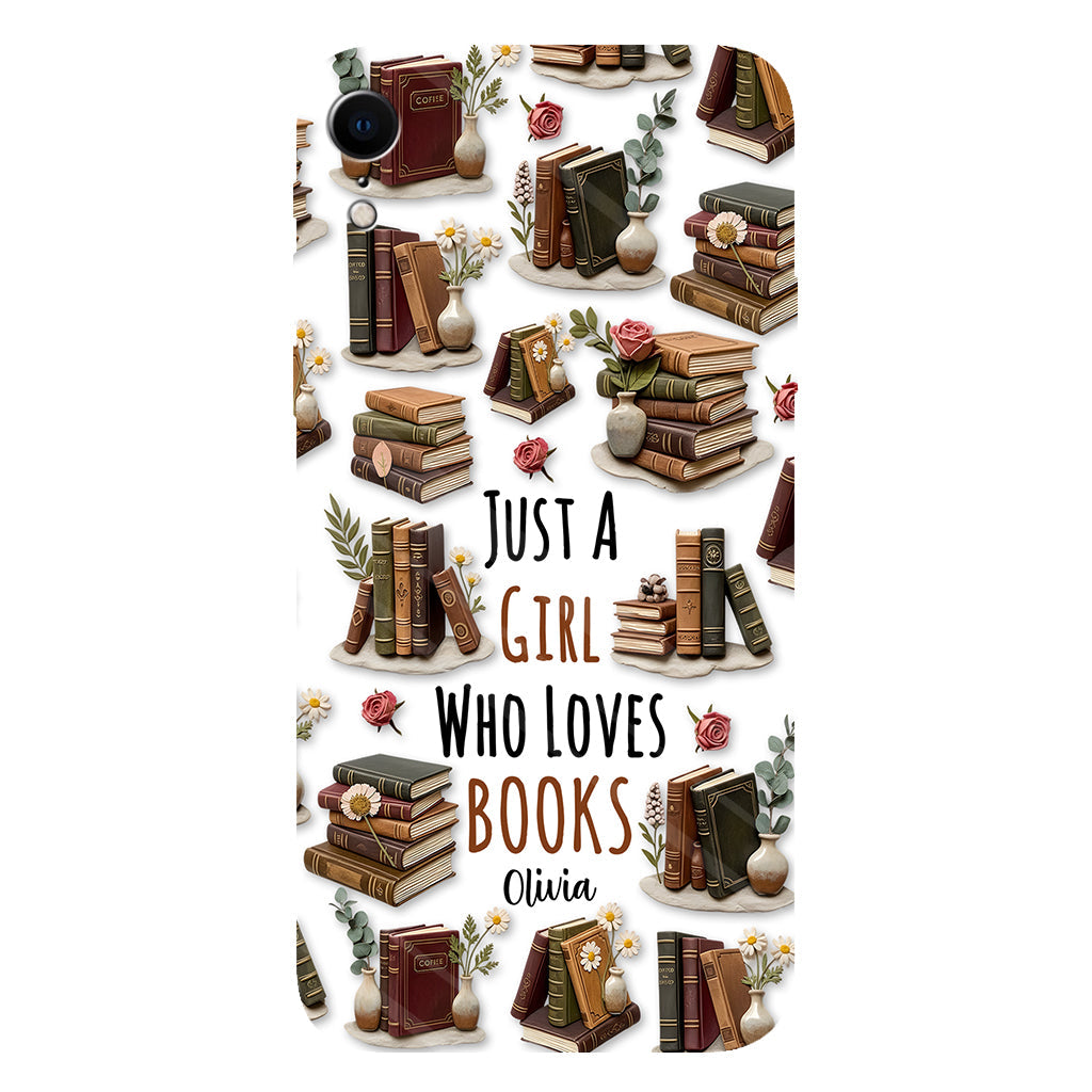 Just A Girl Who Loves Books - Personalized Book Full Print Phone Case