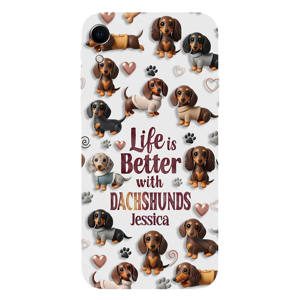 Just A Girl Who Loves Dogs - Personalized Dog Full Print Phone Case