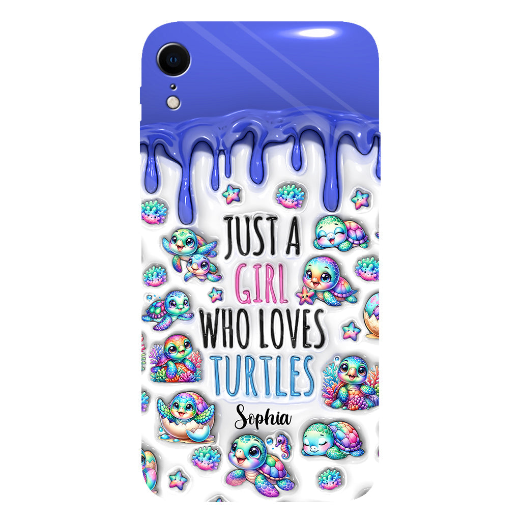 Just A Girl Who Loves Turtles - Personalized Turtle Full Print Phone Case