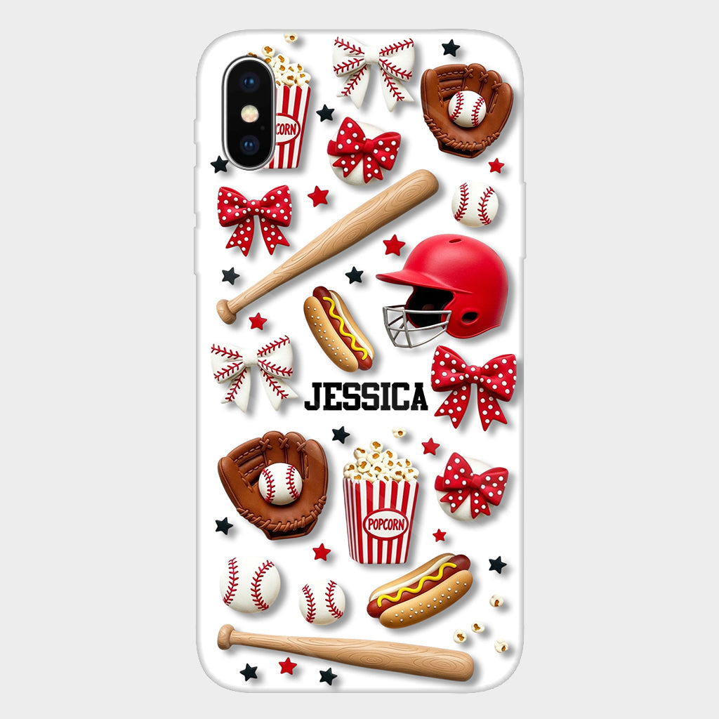 Love Baseball - Personalized Baseball Full Print Phone Case