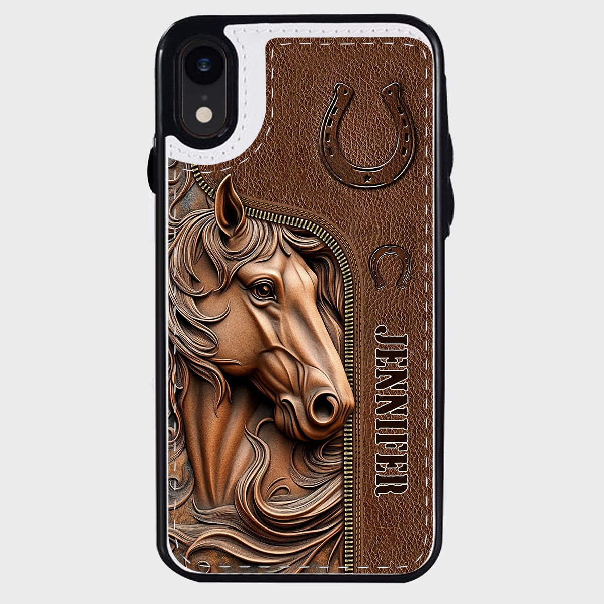 Easily Distracted By Horses - Personalized Horse Foldable Wallet Phone Case