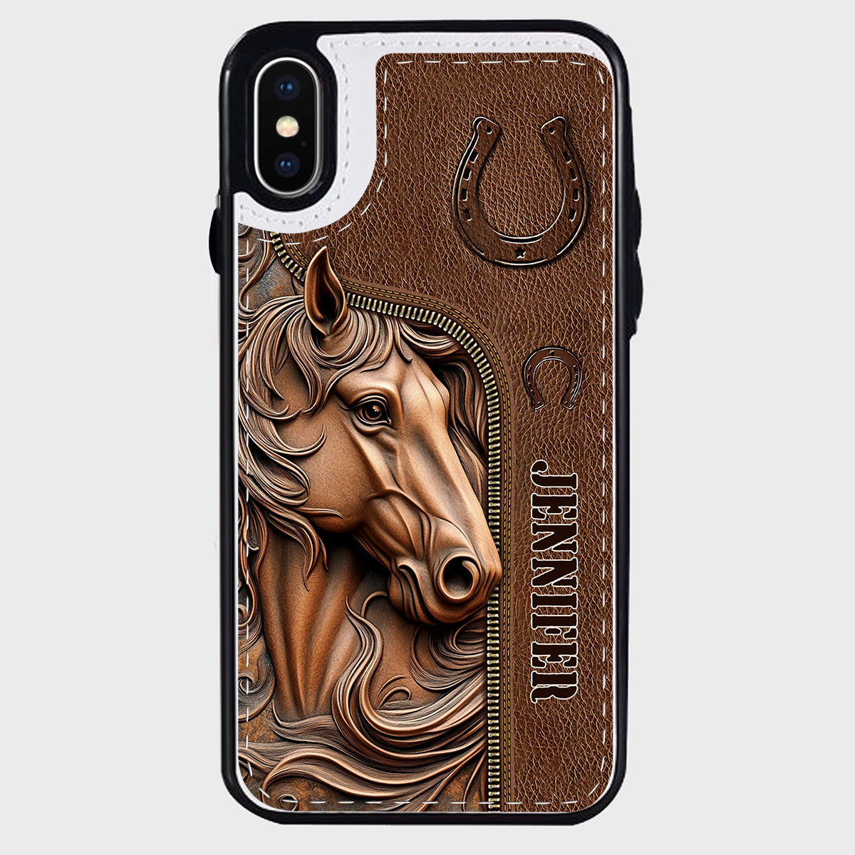 Easily Distracted By Horses - Personalized Horse Foldable Wallet Phone Case