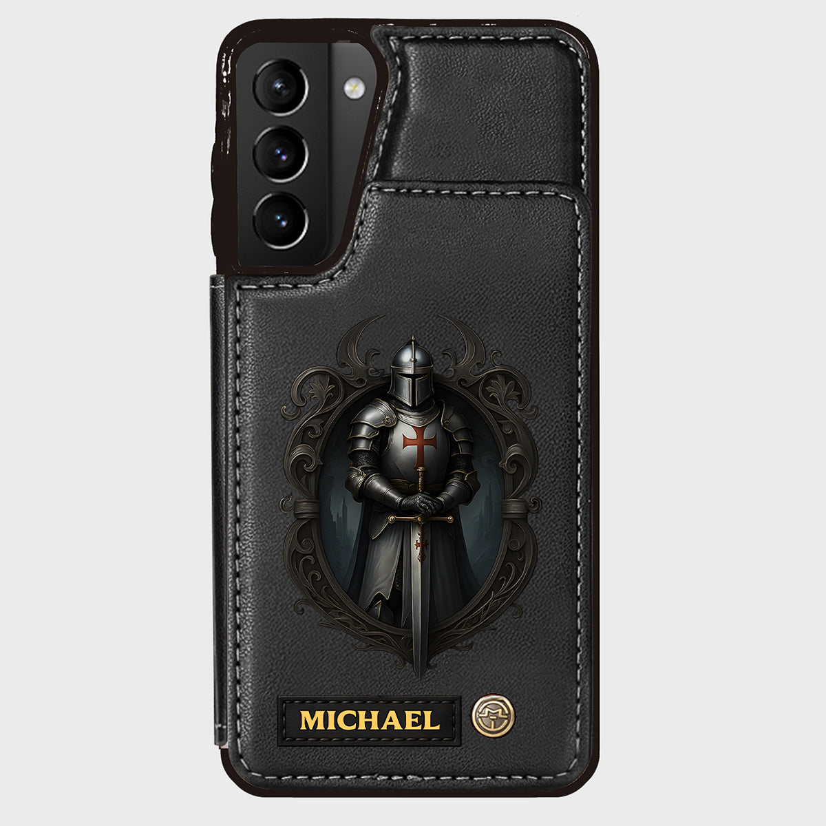 Knight Of God - Personalized Christian Wallet Phone Case