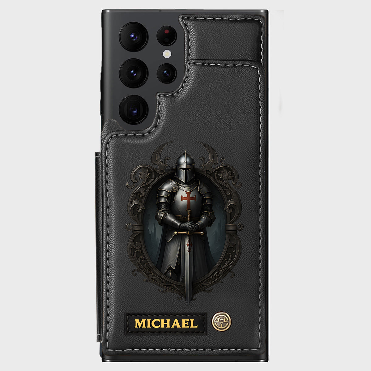 Knight Of God - Personalized Christian Wallet Phone Case
