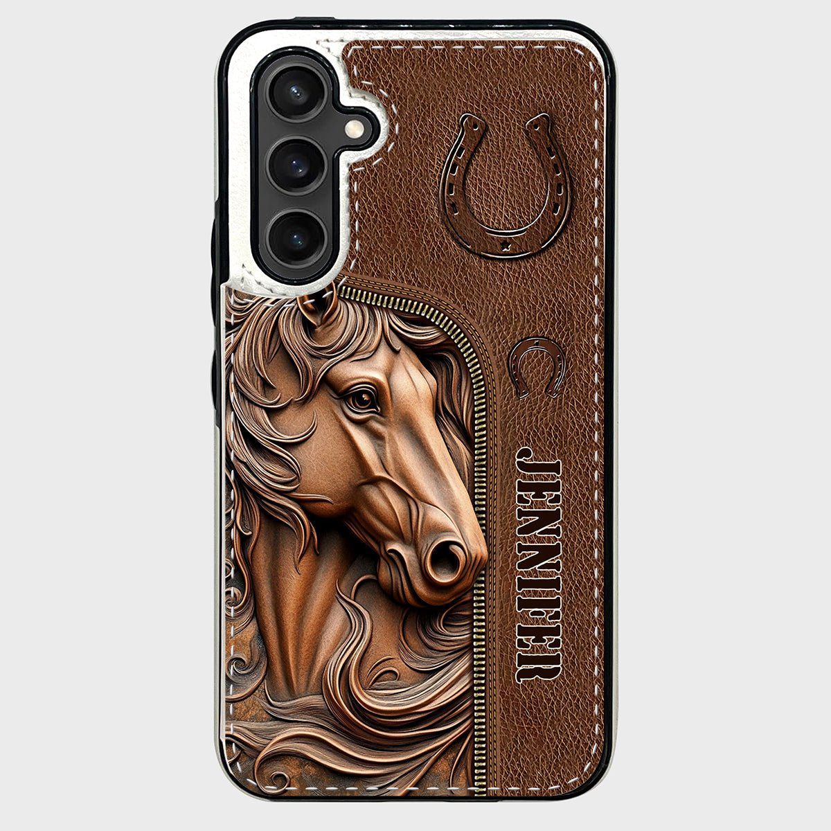 Easily Distracted By Horses - Personalized Horse Foldable Wallet Phone Case