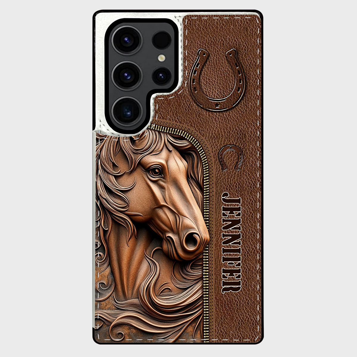 Easily Distracted By Horses - Personalized Horse Foldable Wallet Phone Case
