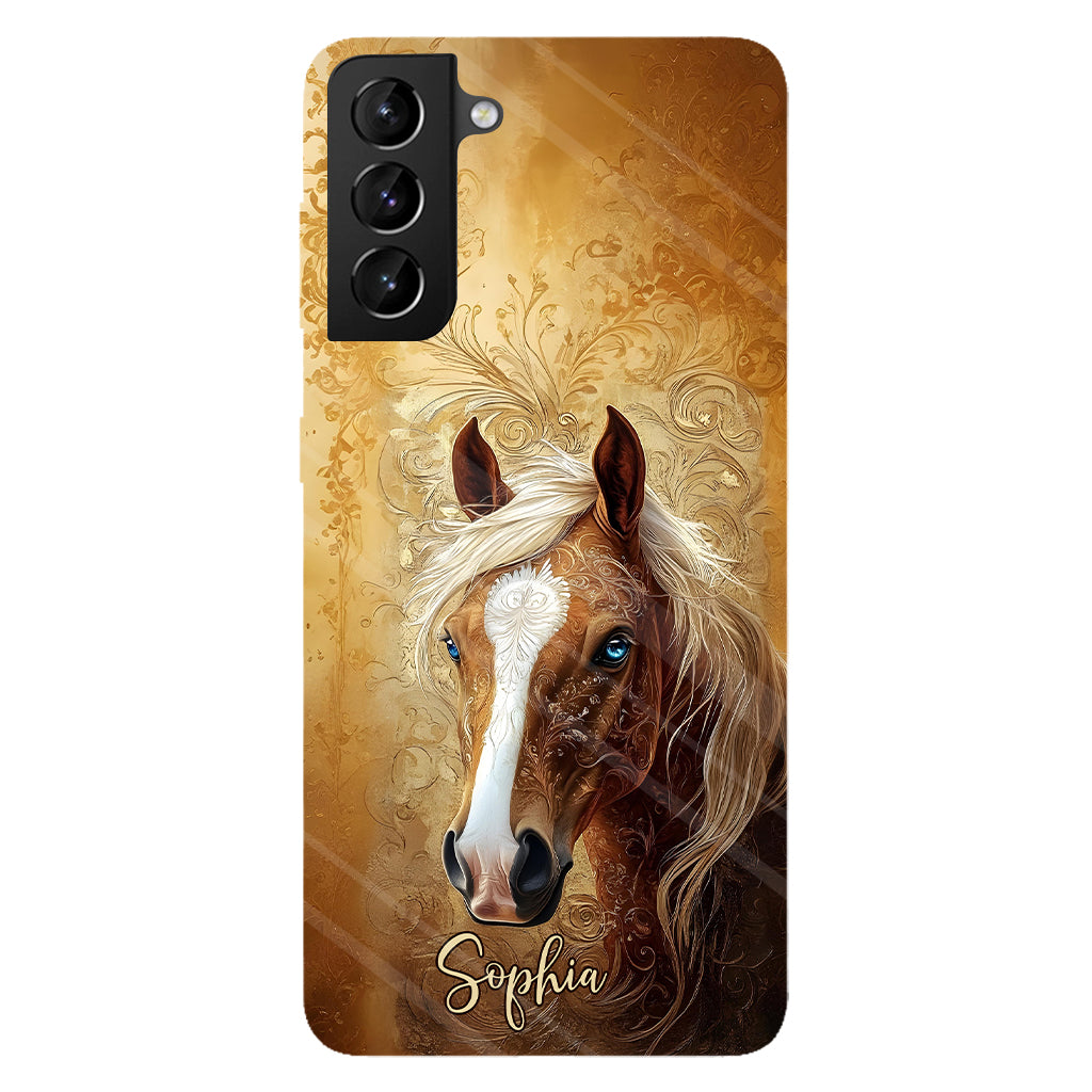 Love Horses - Personalized Horse Full Print Phone Case