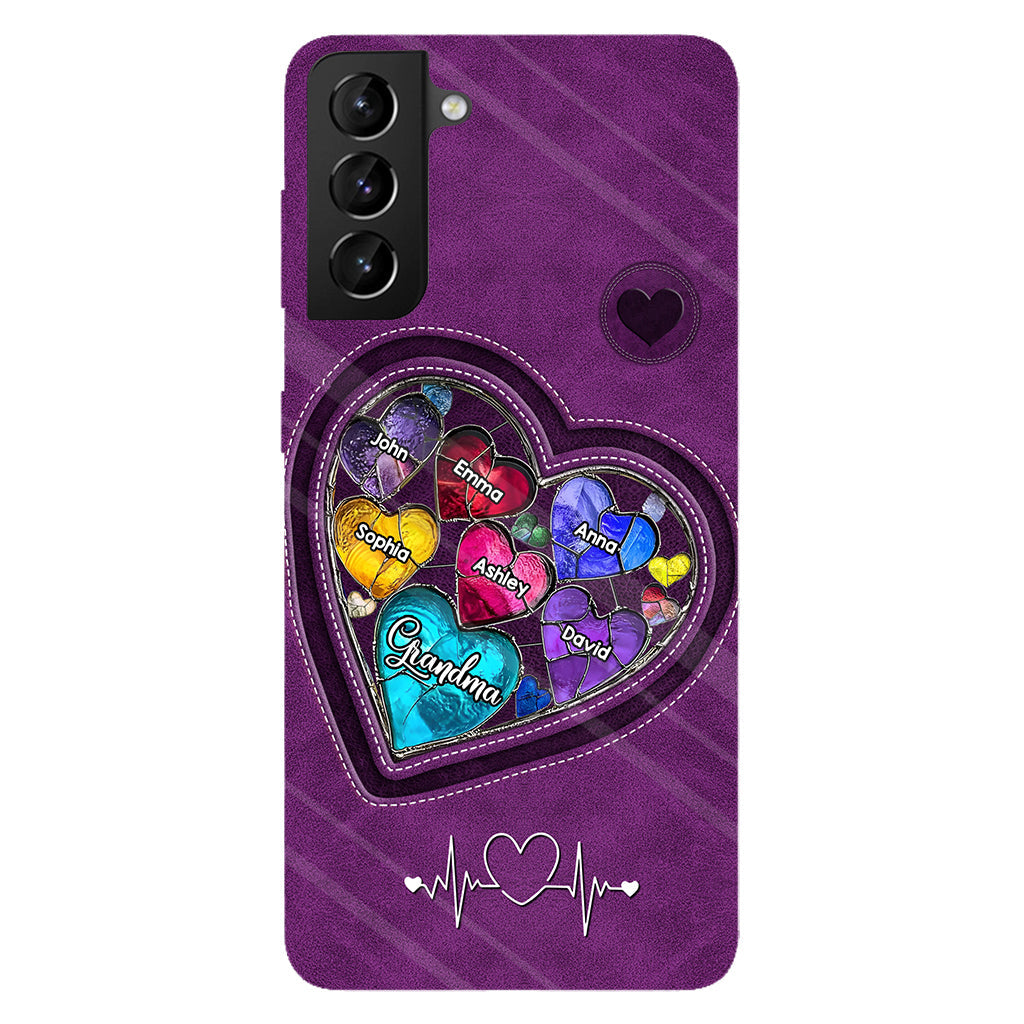 Grandma's Mom's Sweethearts - Personalized Grandma Full Print Phone Case