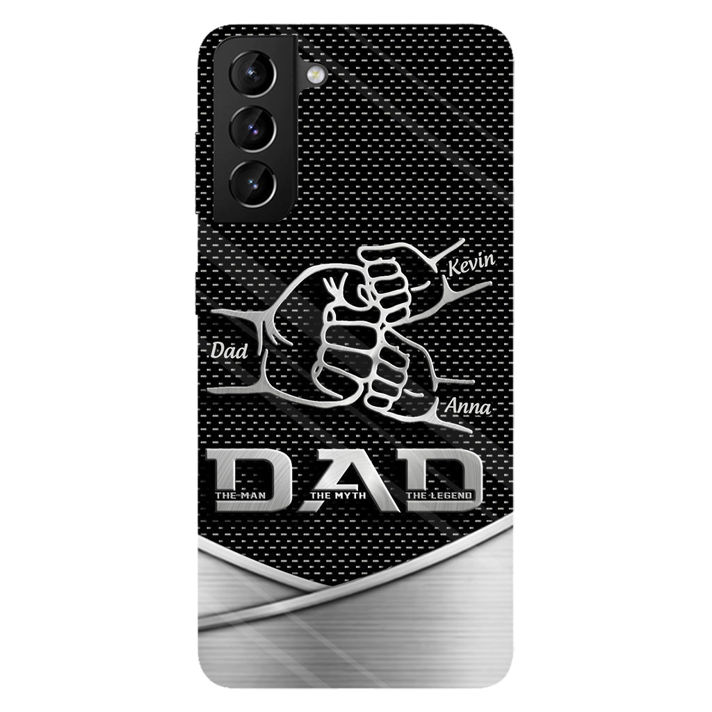 Dad The Man The Myth The Legend First Bump - Christmas Gift for Dad - Personalized Father Full Print Phone Case
