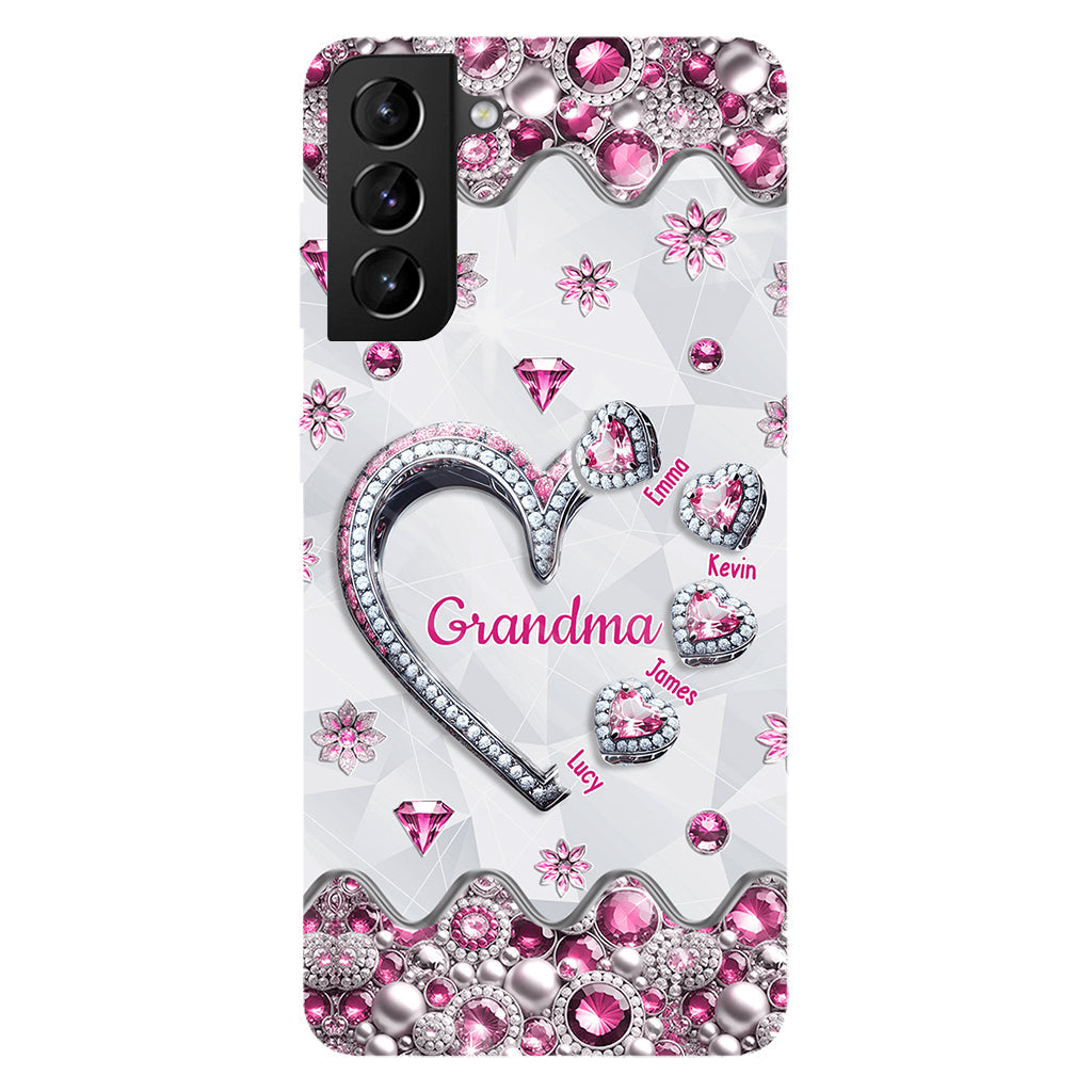 Grandma's Sweethearts Gift For Grandma, Mom,.. - Personalized Grandma Full Print Phone Case