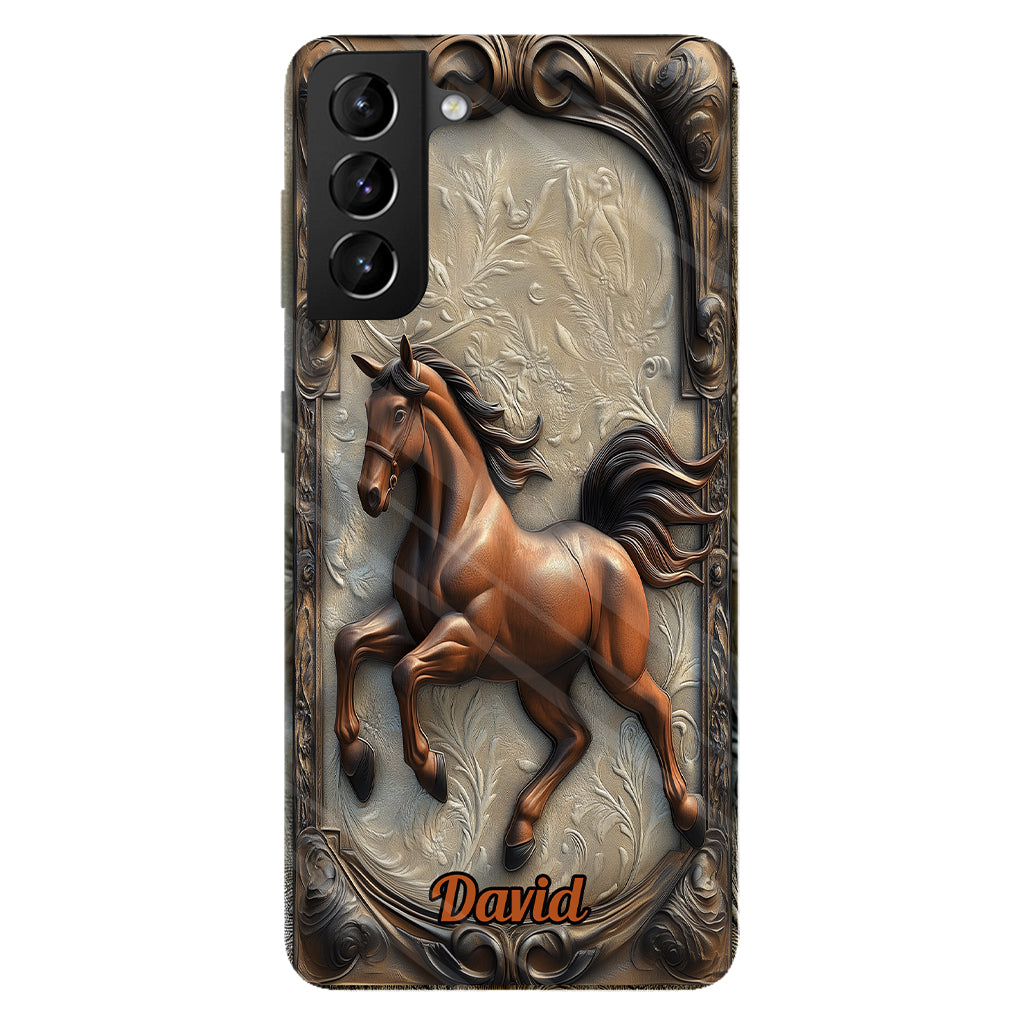 Love Horse - Personalized Horse Full Print Phone Case