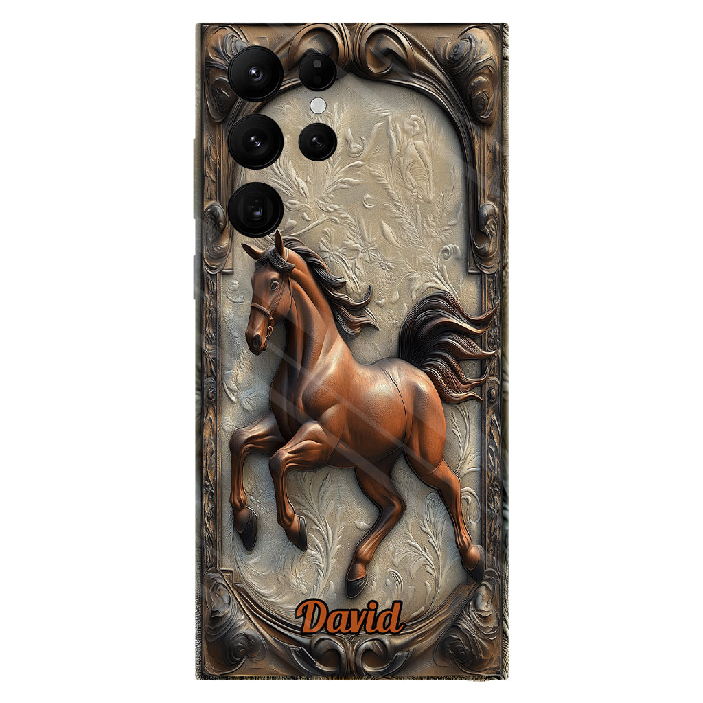 Love Horse - Personalized Horse Full Print Phone Case
