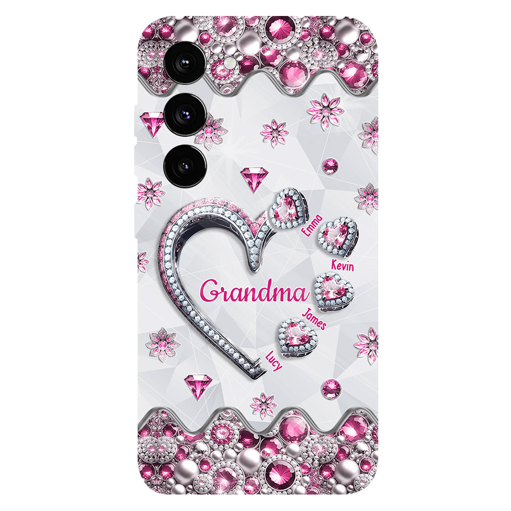 Grandma's Sweethearts Gift For Grandma, Mom,.. - Personalized Grandma Full Print Phone Case