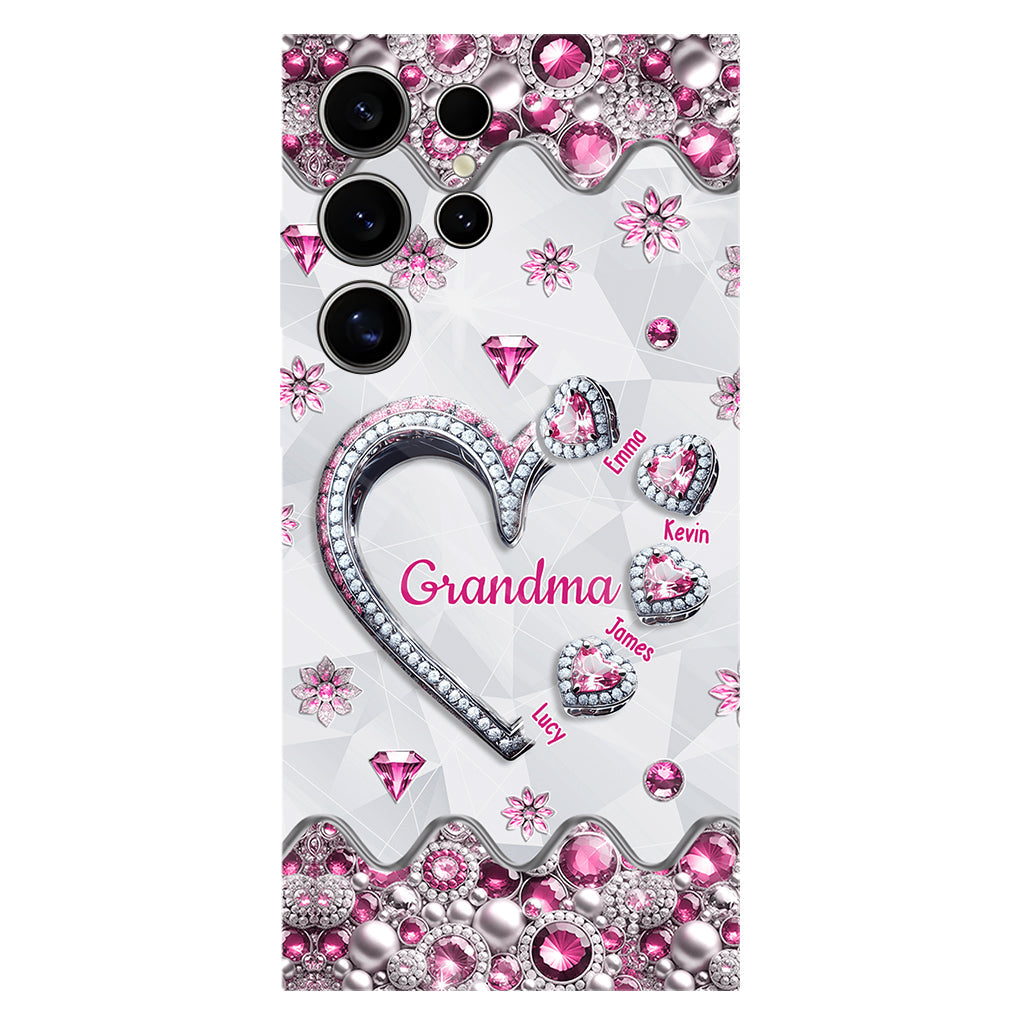 Grandma's Sweethearts Gift For Grandma, Mom,.. - Personalized Grandma Full Print Phone Case